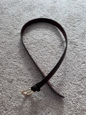 Handcrafted Brown Leather Belt Men's Size 38 Made in America Genuine on Bonded